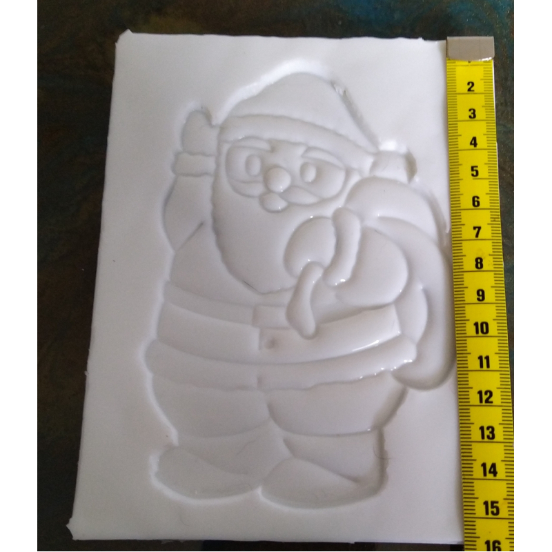 mal raamhanger kerstman